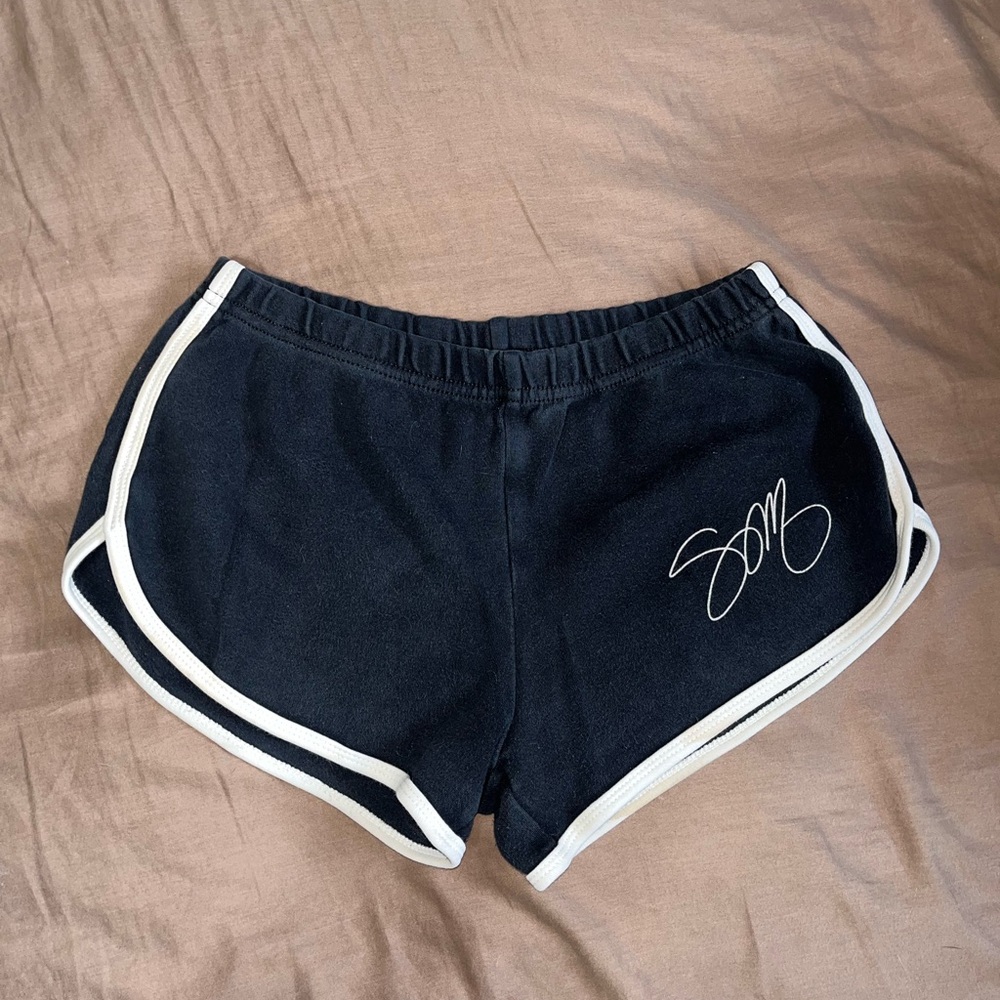 American Apparel Black and White Athletic Shorts Classic Design